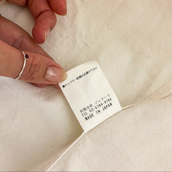 VINTAGE Jellado white Japanese cotton button down shirt - Picture 2 of 4